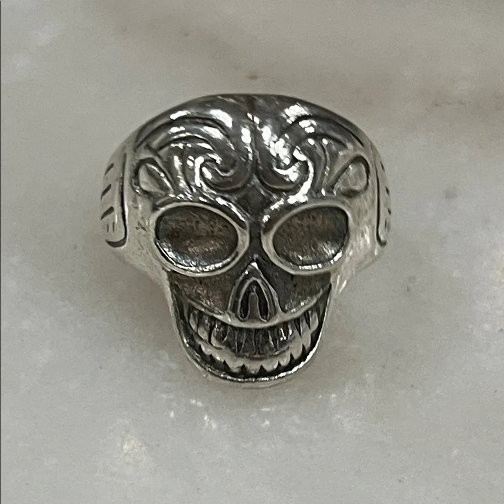 Silver Skull Ring